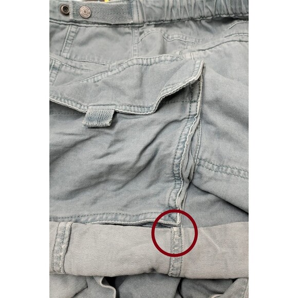 Free People Frankie Washed Shorts Low-Waisted Cargo Lightweight Casual S 283237 - Picture 9 of 9